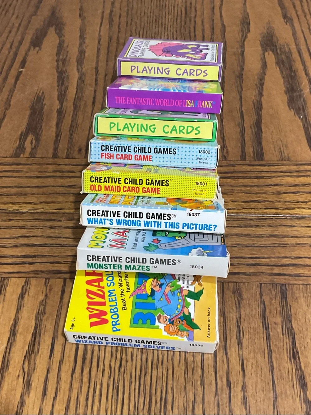 8 Creative Child Games Card Set – Multicolor Playing Cards for Kids